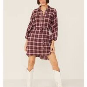 Plaid Shirt Dress